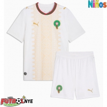 Camiseta Marruecos Visitante Equipación para niños Mundial 2026 manga corta (+ pantalones cortos)